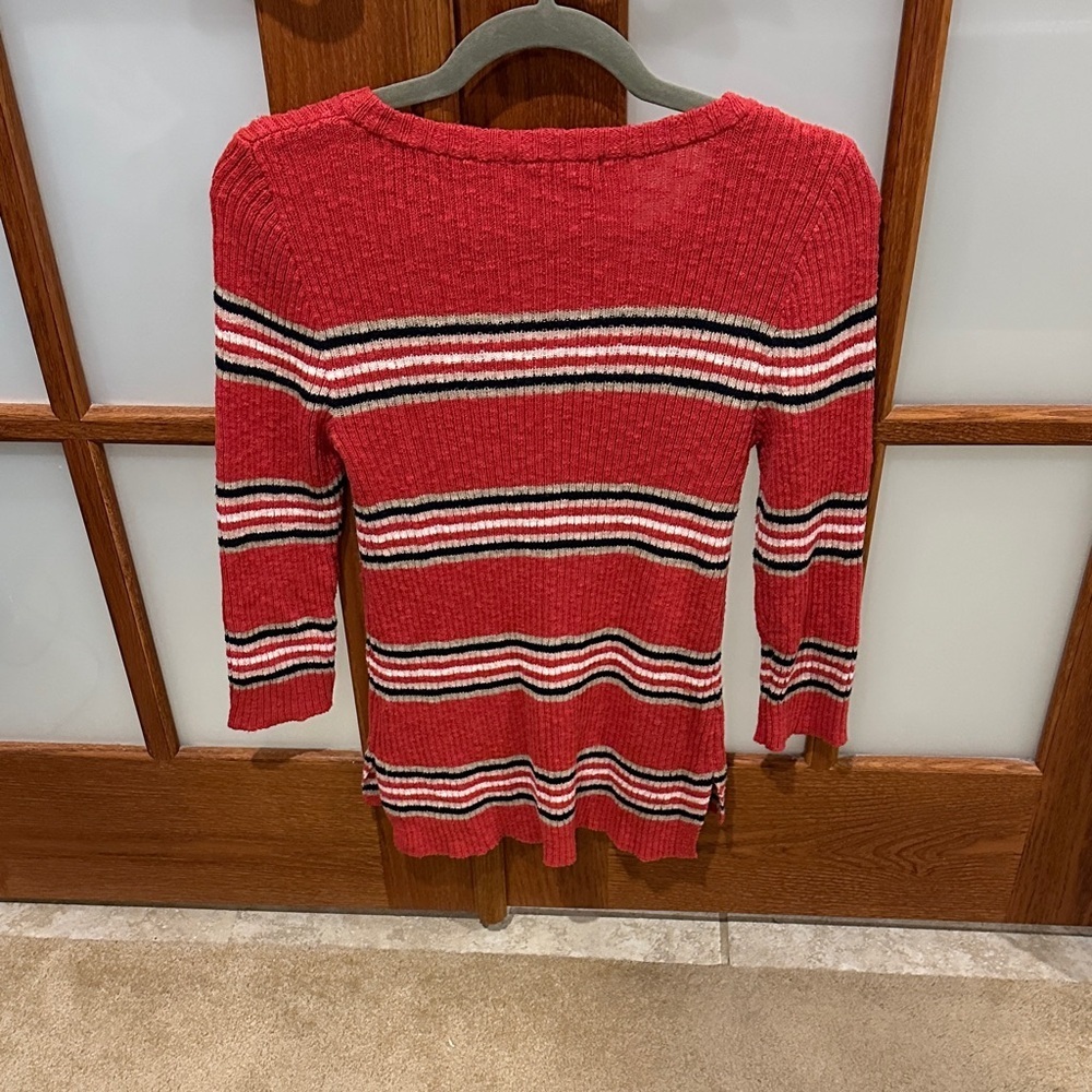 Sanctuary Red Striped Sweater - Picture 4 of 6